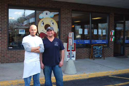 Salvatore Belcaro and Dominick Gualtieri are the owners of the Fancy Bagels restaurants in Connecticut.